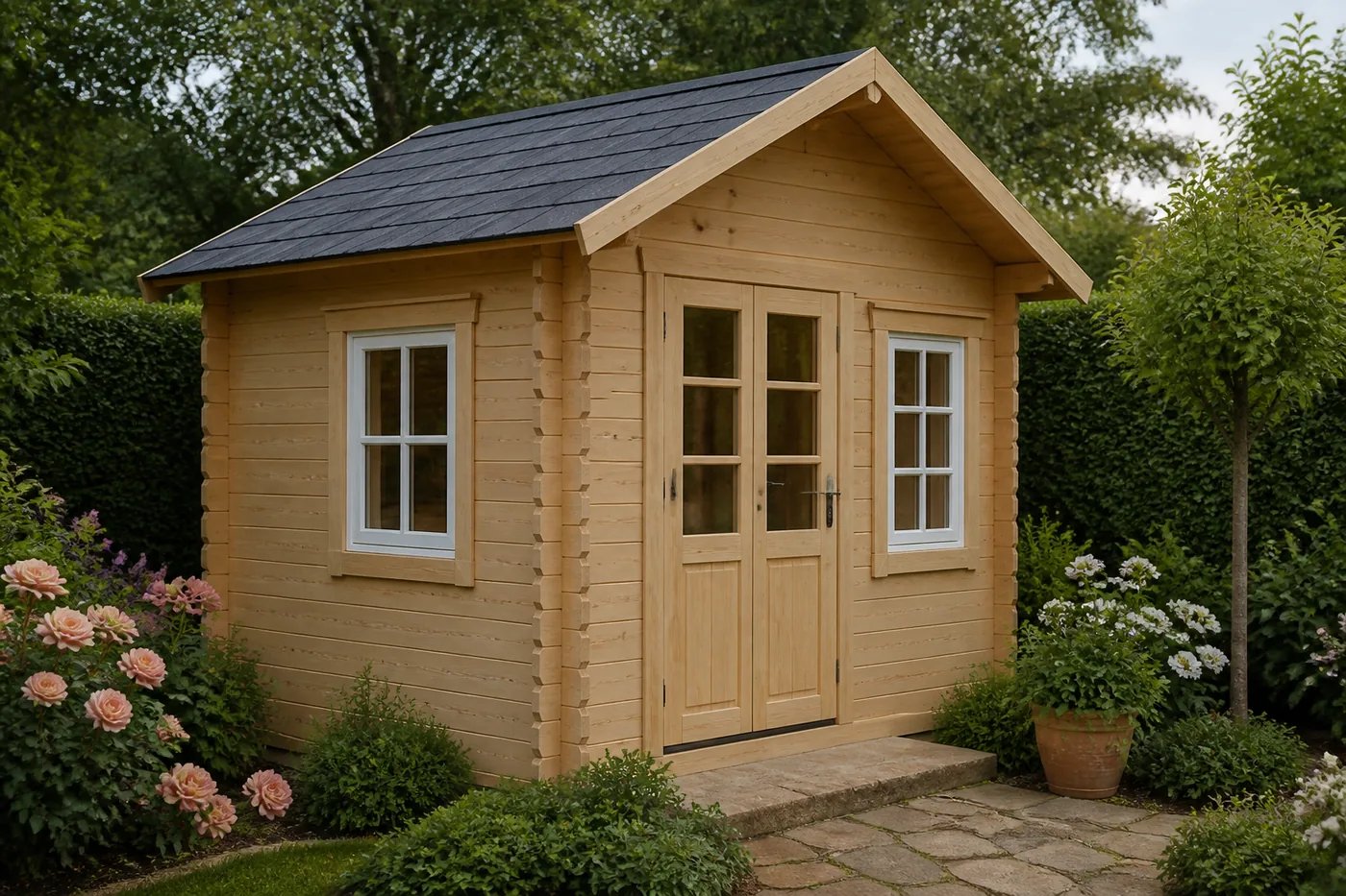 Закрытая беседка 3×3 «Тихая гавань» — закрытая беседка, 3,0 × 3,0 м, 9 м²